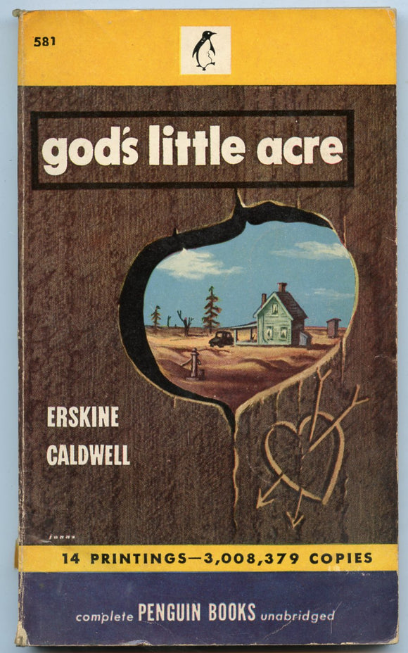 God's Little Acre, by Erskine Caldwell﻿, Penguin Book 581, Fourteenth Printing, September, 1947 - Carey's Emporium