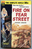 Dead Certain, by Sewart Sterling / Fire on Fear Street, by Stewart Sterling, Ace Book D-415 - Carey's Emporium