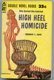 Night Drop, by Frederick C. Davis / High Heel Homicide, by Frederick C. Davis, Ace Book D-499, Both books Copyright 1960 - Carey's Emporium