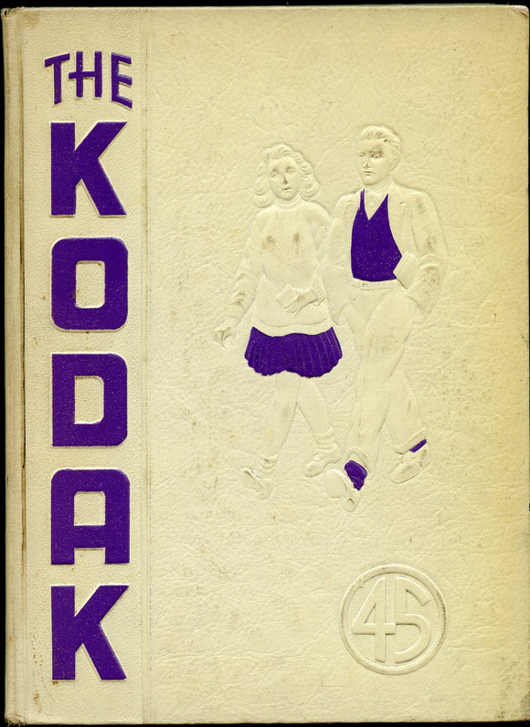 1945 Eau Claire Senior High School Yearbook, the Kodiak, Eau Claire, Wisconsin - Carey's Emporium