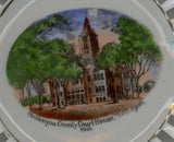Muskegon, Mich., Souvenir Plate, showing the Muskegon County Court House - Carey's Emporium
