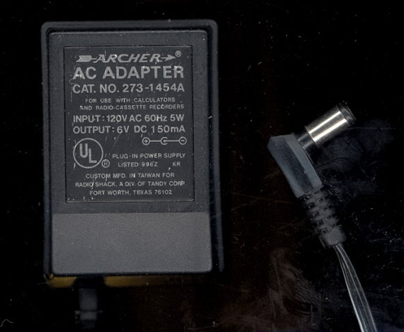 Archer, 273-1454A, AC Adapter - Carey's Emporium