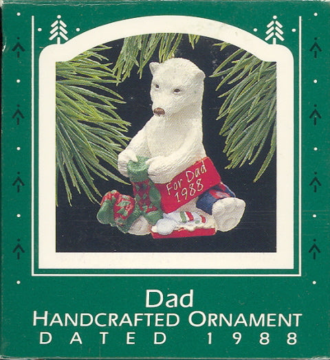 Dad, QX414-1, 1988 Hallmark Keepsake Ornament - Carey's Emporium