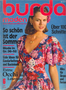 1978 Burda Moden Magazine, German, June, 1978 - Carey's Emporium