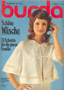 1972 Burda Schone Wasche Magazine, German, Spring, 1972 - Carey's Emporium