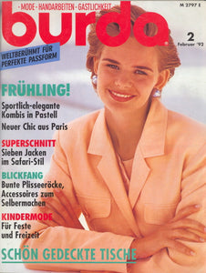 1992 Burda Magazine, German, February, 1992 - Carey's Emporium