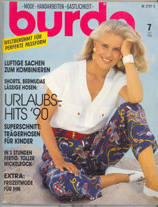 1990 Burda Magazine, German, July, 1990 - Carey's Emporium