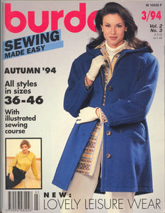 1994 Burda Magazine, Sewing Made Easy, Autumn, 1994 - Carey's Emporium