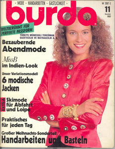 1989 Burda Moden Magazine, German, November, 1989 - Carey's Emporium