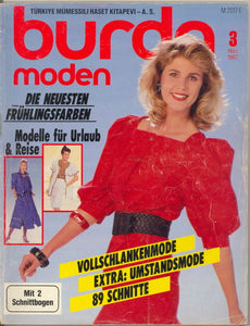 1987 Burda Moden Magazine, German, March, 1987 - Carey's Emporium