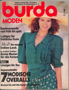 1989 Burda Moden Magazine, German, July, 1989 - Carey's Emporium