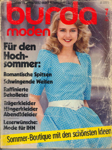 1982 Burda Moden Magazine, German, July, 1982 - Carey's Emporium