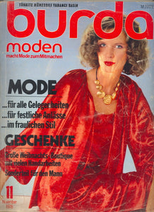 1978 Burda Moden Magazine, German, November, 1978 - Carey's Emporium