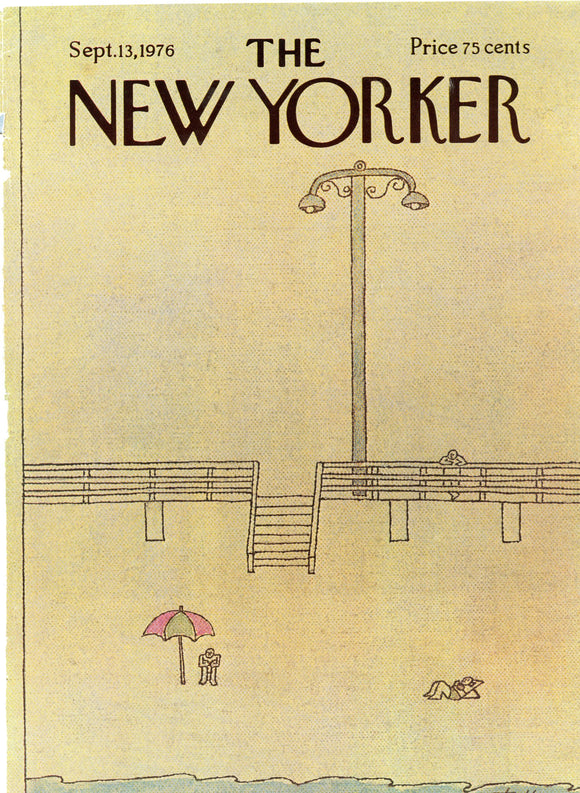 1976 New Yorker Magazine Cover, September 13, 1976, Cover Only - Carey's Emporium