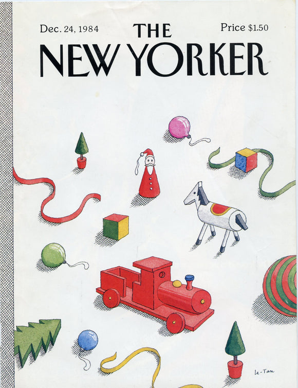 1984 New Yorker Magazine Cover, December 24, 1984﻿, Cover Only - Carey's Emporium