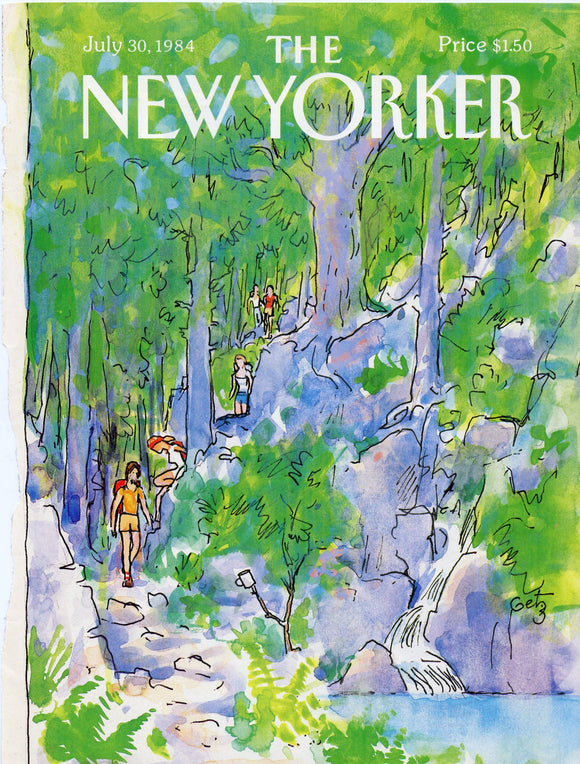 1984 New Yorker Magazine Cover, July 30, 1984, Cover Only - Carey's Emporium