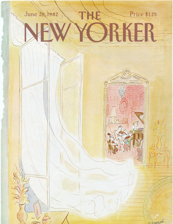 1982 New Yorker Magazine Cover, June 28, 1982, Cover Only - Carey's Emporium