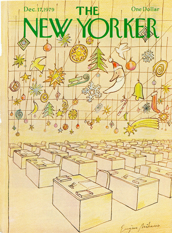 1979 New Yorker Magazine Cover, December 17, 1979, Cover Only - Carey's Emporium