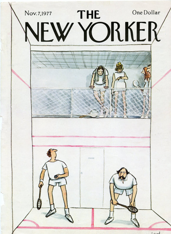 1977 New Yorker Magazine Cover, November 7, 1977, Cover Only - Carey's Emporium