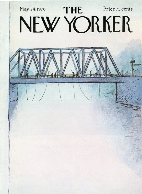 1976 New Yorker Magazine Cover, May 24, 1976, Cover Only - Carey's Emporium