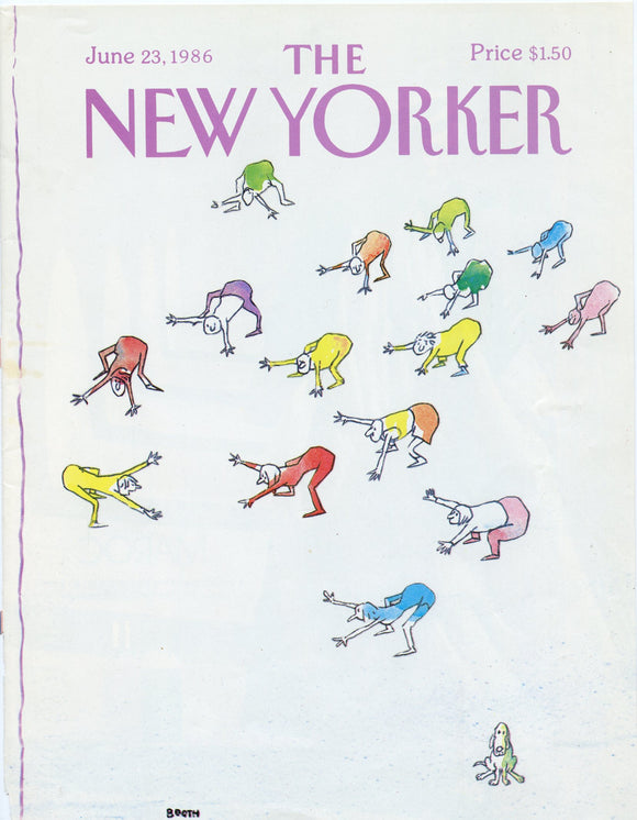 1986 New Yorker Magazine Cover, June 23, 1986, Cover Only - Carey's Emporium
