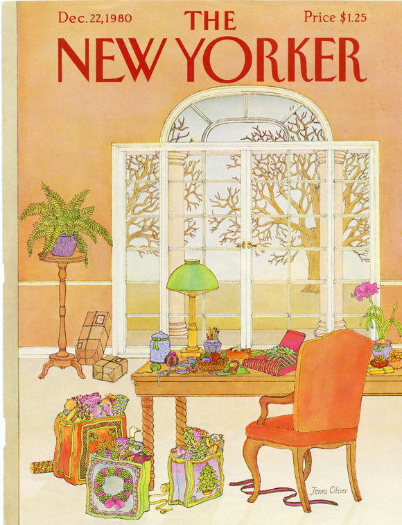 1980 New Yorker Magazine Cover, December 22, 1980﻿, Cover Only - Carey's Emporium