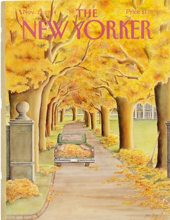 1984 New Yorker Magazine Cover, November 12, 1984, Cover Only - Carey's Emporium