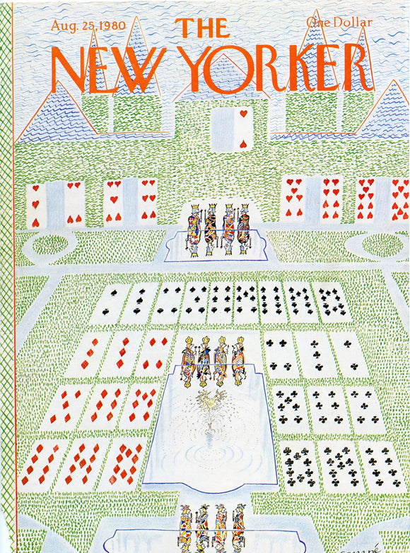1980 New Yorker Magazine Cover, August 25, 1980, Cover Only - Carey's Emporium