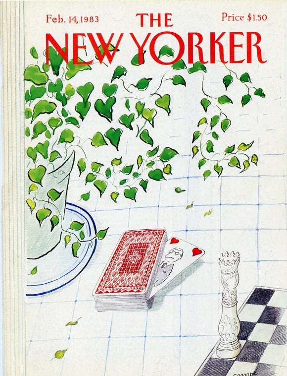 1983 New Yorker Magazine Cover, February 14, 1983, Cover Only - Carey's Emporium