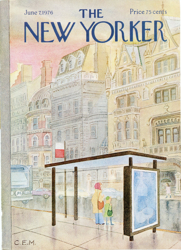 1976 New Yorker Magazine Cover, June 7, 1976, Cover Only - Carey's Emporium