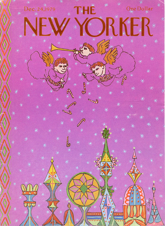 1979 New Yorker Magazine Cover, December 24, 1979, Cover Only - Carey's Emporium