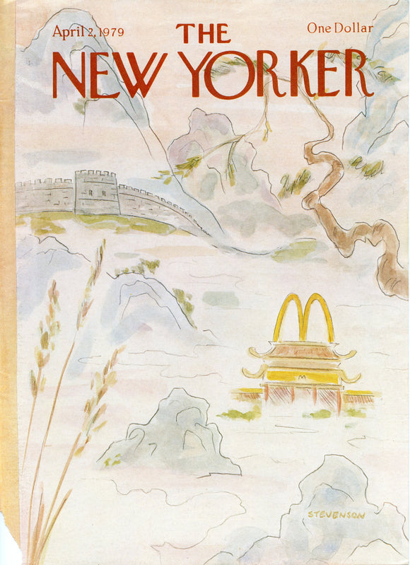 1979 New Yorker Magazine Cover, April 2, 1979, Cover Only - Carey's Emporium