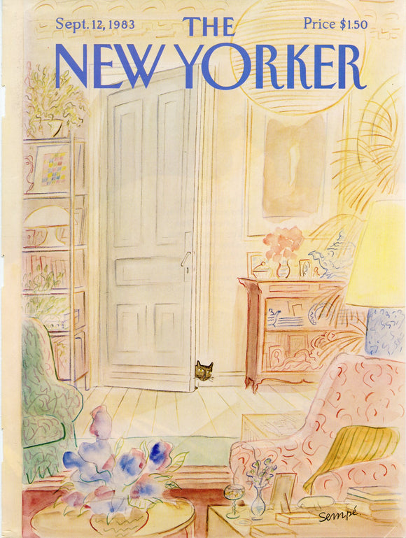 1983 New Yorker Magazine Cover, September 12, 1983, Cover Only - Carey's Emporium