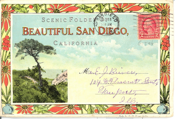 Scenic Folder of Beautiful San Diego, CA - Carey's Emporium