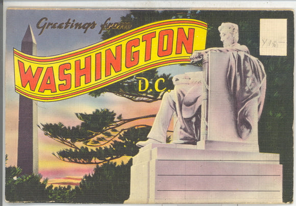 Greetings from Washington, DC, Souvenir Folder - Carey's Emporium