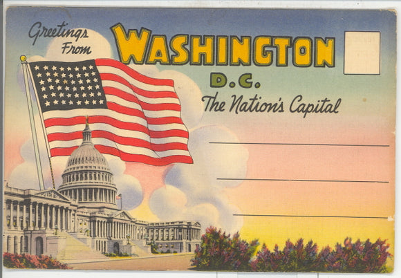 Greetings from Washington, D. C., the Nation's Capital Souvenir Folder - Carey's Emporium