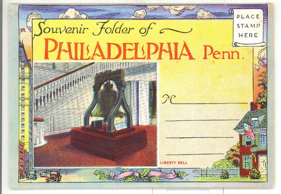 Philadelphia, PA Souvenir Folder - Carey's Emporium