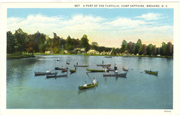 A Part of the Flotilla, Camp Sapphire, Brevard, NC - Carey's Emporium