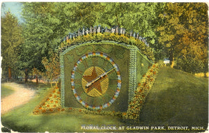 Floral Clock at Gladwin Park, Detroit, MI - Carey's Emporium