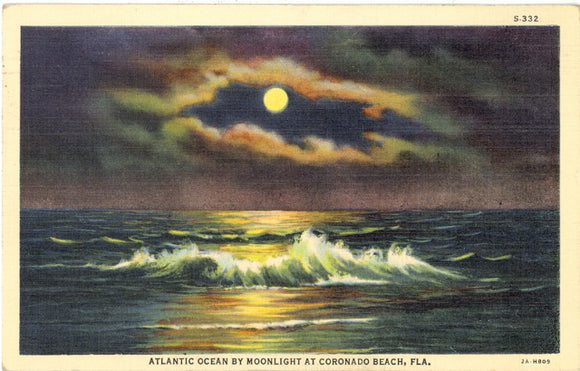 Atlantic Ocean by Moonlight at Coronado Beach, Homestead, FL - Carey's Emporium