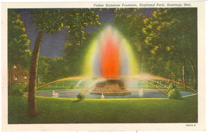 Fisher Rainbow Fountain, Highland Park, Hastings, NE - Carey's Emporium