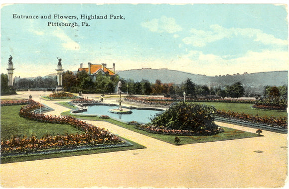 Entrance and Flowers, Highland Park, Pittsburgh, PA - Carey's Emporium