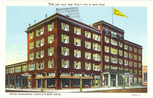 Kaskaskia Hotel, LaSalle's Best Hotel, LaSalle, IL - Carey's Emporium