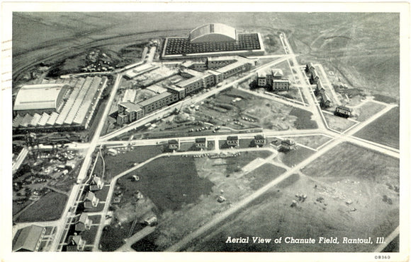 Aerial View of Chanute Field, Rantoul, IL - Carey's Emporium