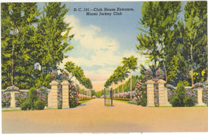 Club House Entrance, Miami Jockey Club, Miami, FL - Carey's Emporium