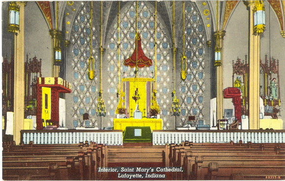 Interior, Saint Mary's Cathedral, Lafayette, IN - Carey's Emporium