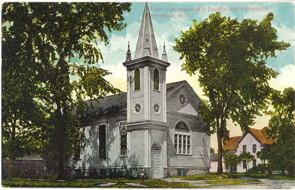 First Congregational Church and Parsonage, Plymouth, WI - Carey's Emporium