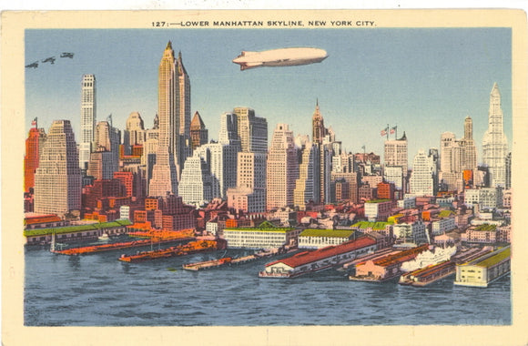 Lower Manhattan Skyline, New York City, NY - Carey's Emporium