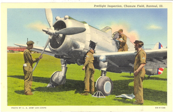 Preflight Inspection, Chanute Field, Rantoul, IL - Carey's Emporium
