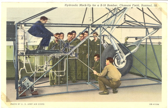 Hydraulic Mock-Up for a B-18 Bomber, Chanute Field, Rantoul, IL - Carey's Emporium